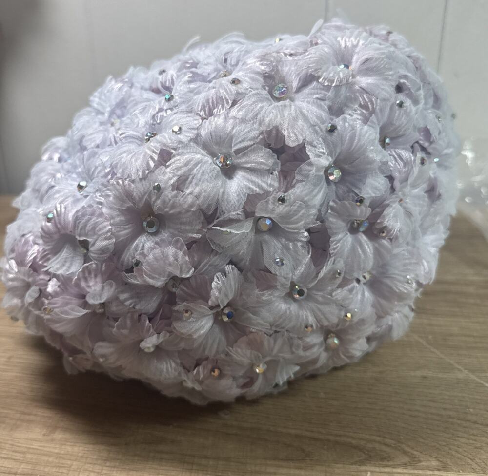 Vintage Mr. Willie’s Purple Floral All Flower Hat Women’s
